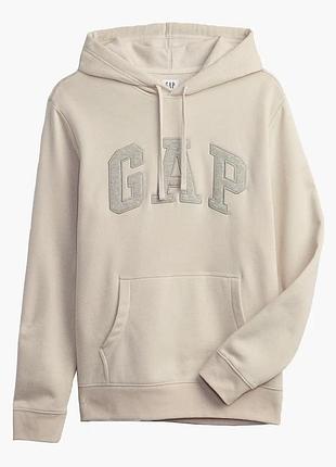 Худі чоловіче gap logo hoodie unbleached white 546844321 xl