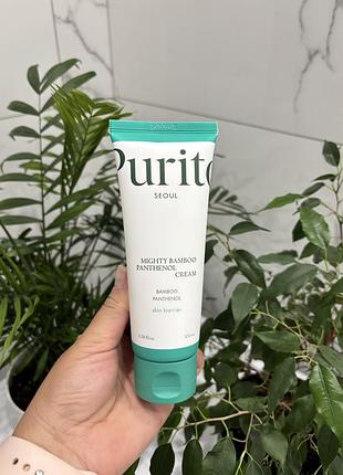 Purito seoul - mighty bamboo panthenol cream - заспокійливий крем для обличчя з пантенолом - 100ml