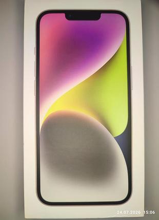 Коробка apple iphone 14, starlight 128gb, a2882 mpur3hn/a