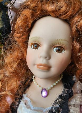 Колекційна порцелянова лялька вінтажна в коробці (porcelain doll)