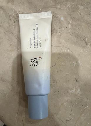 Beauty of joseon - relief sun aqua - fresh : rice + b5 spf50+ pa++++ - сонцезахисний крем з рисовою водою - 50ml