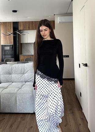 Лонгслів з мереживом 8
