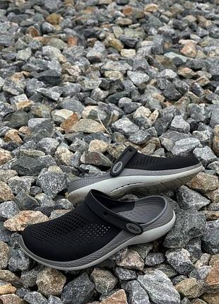 Crocs literide 360 clog original m8/w10 (41–42), чорні