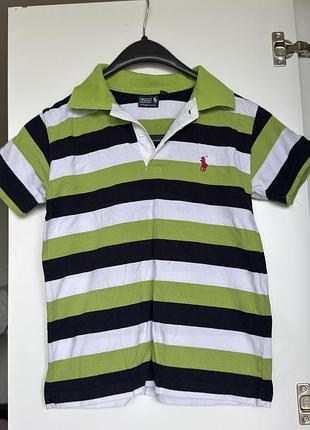 Дитяча футболка поло polo by ralph lauren у смужку (розмір 18 / ~116-122 см)