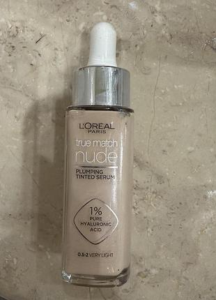 L'oreal paris true match nude  гіалуронова тонувальна сироватка для обличчя