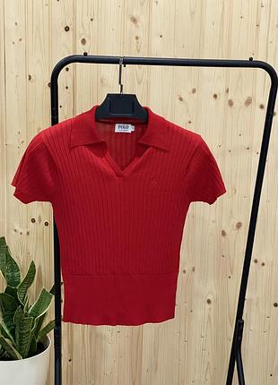 🖤топ поло трикотажний жіночий polo🖤