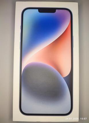 Коробка apple iphone 14 plus, blue 128gb, a2886 mq523hn/a