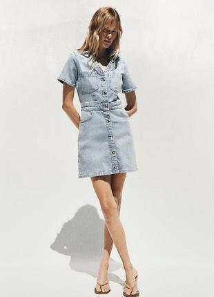 Джинсова сукня zara s/m