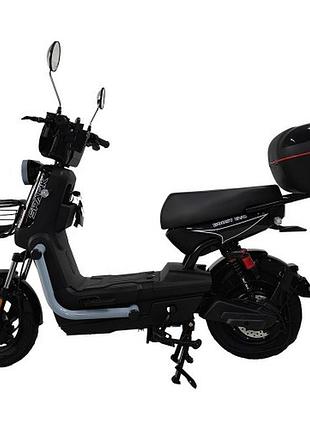 Велосипед с электромотором spark boost evo 14" 72v/1200w/20ah черный с серым