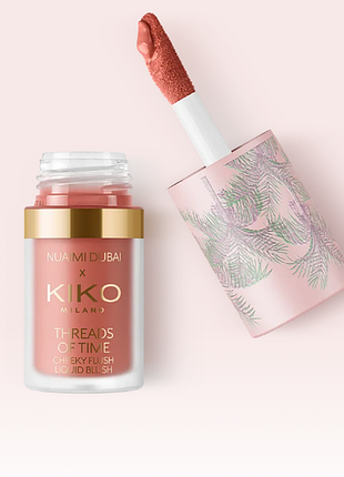 Жидкие румяна с матовым покрытием kiko milano threads of time cheeky flush liquid blush - 02 warm rose (000285-02)