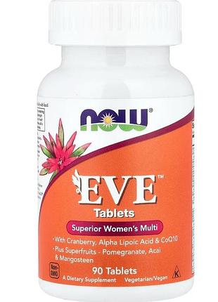 Now foods eve мультивітаміни для жінок 90таб 10.26