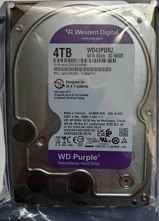 Жорсткий диск western digital purple wd43purz 4тб