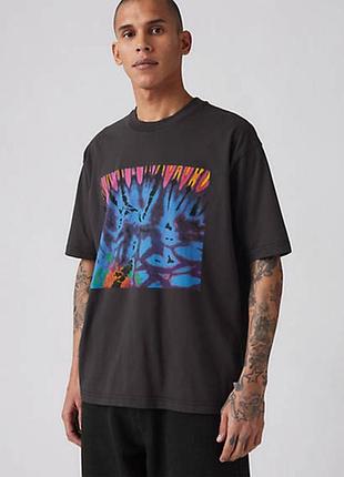 Футболка levis 19421 galaxy dye black tie dye