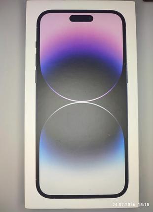 Коробка apple iphone 14 pro max, deep purple 1tb, a2894 mqc53zd/a