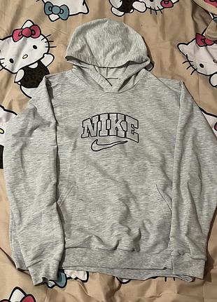 Кофта nike сіра легка спортивна кофта, унісекс, розмір l-m, сезон літо/ весна/ осінь, легка, м’яка, зручна, спортивний стиль