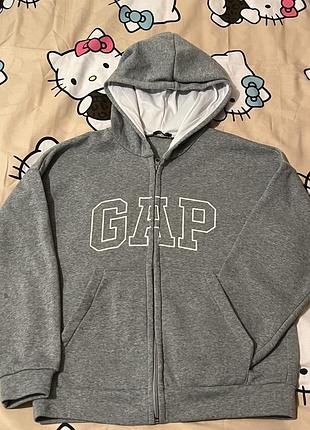 Кофта gap сіра, унісекс, сіра, розмір l-m, класична, сезон весна/ осінь