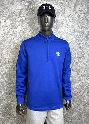 Umbro кофта толстовка 2xl размер флисовая спортивная синяя