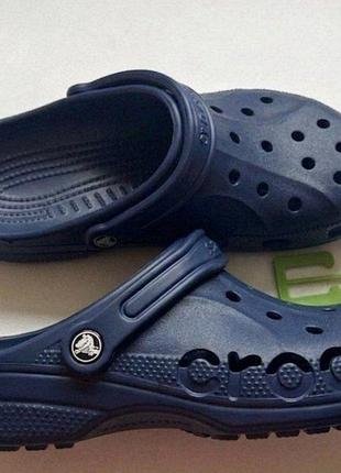 Мужские шлепанцы crocs baya navy