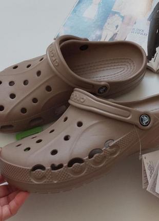 Чоловічі шльопані сабо crocs baya classic кайот
