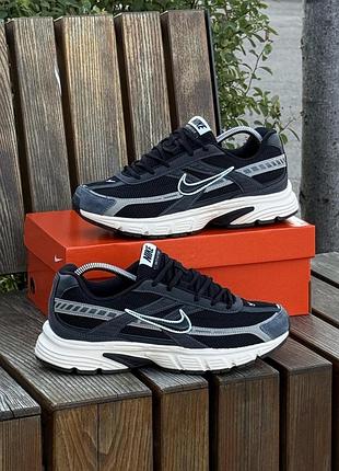Кросівки nike initiator, чорно сірі (сітка, літні) артикул: 1003-8