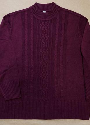 Свитер massimo dutti бордового цвета, р. f 52 (eur 48)