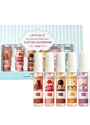 Набір парфумів l'apeialo ice cream perfume «give me gourmand» 6х5мл