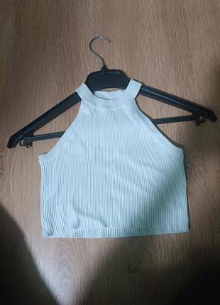 Топ для дівчинки zara білий у рубчик