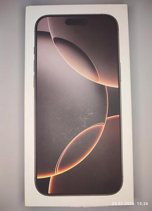 Коробка apple iphone 16 pro max, desert titanium 256gb, a3295 mywj3ae/a