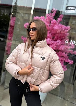 Накладной платеж ❤ пуффер трансформер оверсайз укороченный из лого тепла куртка дутая дутка стеганая жилет