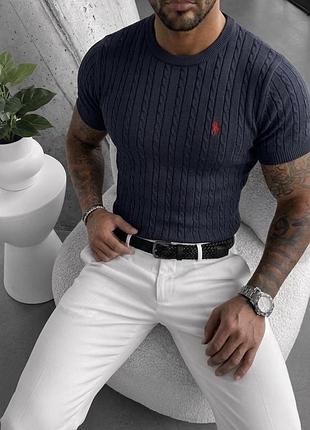 Футболка чоловіча вʼязана polo артикул: mr1196-3