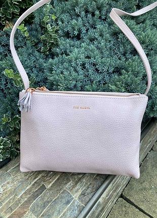 Ted baker london фірмова шкіряна компактна жіноча сумочка кросбоді натуральна шкіра оригінал