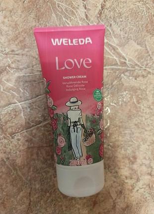 Гель для душу weleda aroma love pampering creamy body wash