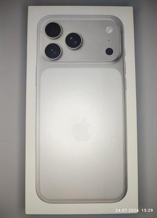 Коробка apple iphone 17 pro max, silver 256gb, a3526 mfym4af/a