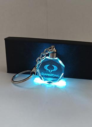 Led брелок кристал ssangyong