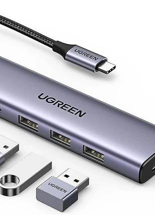 Usb-хаб ugreen cm511 usb-c to hdmi+3*usb 3.0 a+pd power converter