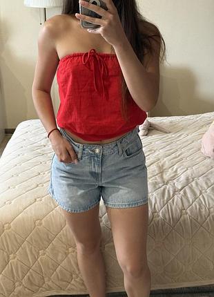 Шорти сині zara 34 xs (по факту і на s)