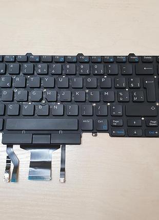 Клавиатура для ноутбука dell latitude e5570, 5580, 5590, 5591 с трекпадом и подсветкой