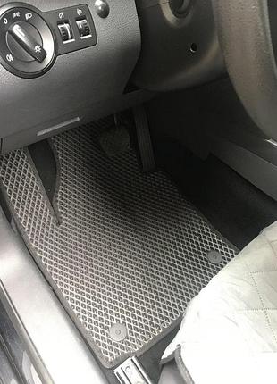 Килимки eva (чорні) 5 шт, передні та задні (для maxi, 2 зсувних дверей) для volkswagen caddy 2004-2010 рр