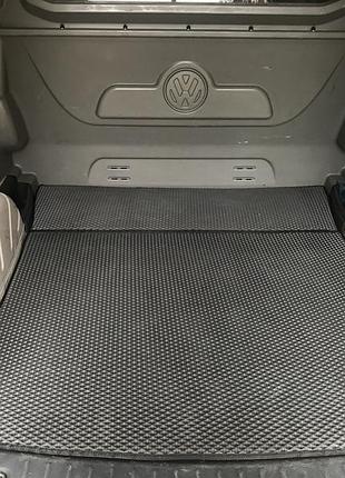 Коврик багажника v1 maxi (eva, черный) для volkswagen caddy 2004-2010 гг
