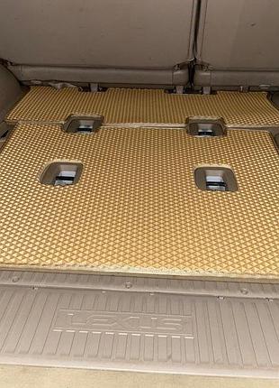 Коврик багажника 2 шт бежевый (eva, 7 мест) для toyota land cruiser 100 1998-2007 гг