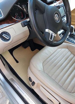 Коврики eva (eu, бежевые) для volkswagen passat b7 2012-2015 гг