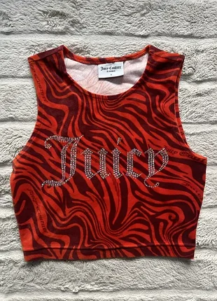 Juicy couture (s) top женская майка топ кофта оригинал стразики велюр