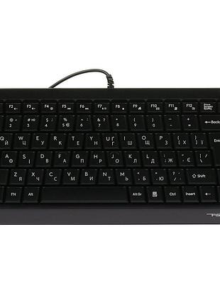 Клавиатура a4tech fstyler fks11 usb eng/ukr black/grey