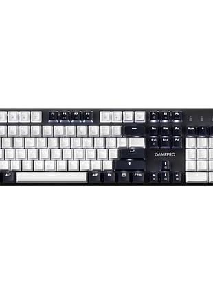 Клавиатура gamepro genesis metallic mk144b usb-c 104 клавиши black