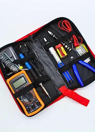 Набор паяльника с мультиметром 19в1 soldering kit, паяльный набор с регулятором температуры 60вт