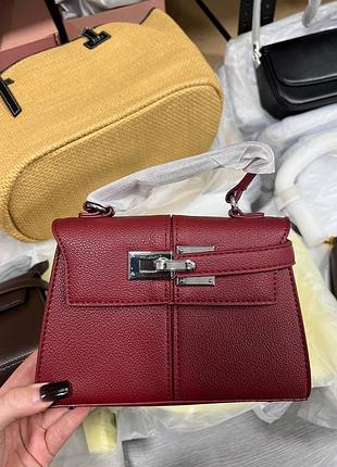 🤍 carmesi bag red/silver 20 х 14 х 6 см