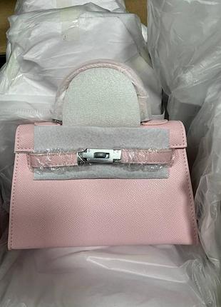 🤍 évora bag pink/silver 21.5 х 13.5 х 6.5 см