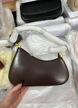 🤍 velisse bag chocolate/gold 27 х 12 х 7 см