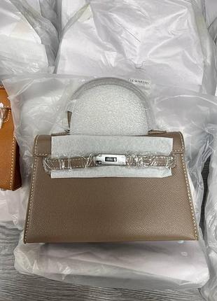 🤍 évora bag light brown/silver 21.5 х 13.5 х 6.5 см