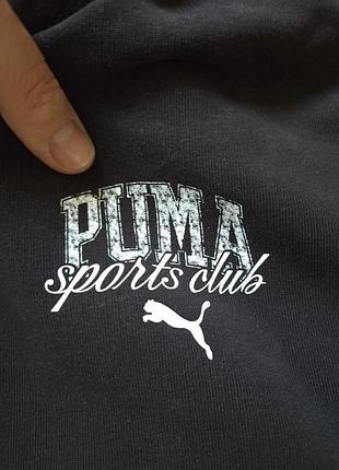 Оригінальний чорний світшот puma s (36) жіночий: брендова спортивна кофта, лонгслів пума оригінал, базовий чорний джемпер 3